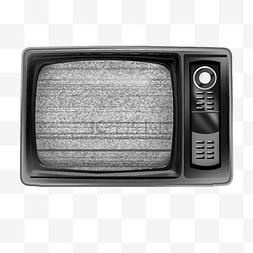 电视家电图片_老式黑色电视机