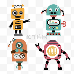 机器人未来图片_智慧生活可爱卡通机器人