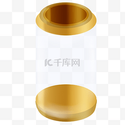 金色透明包装壳