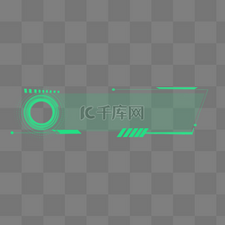 psd科技风图片_荧光绿科技科技风标题框标题栏