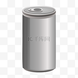 银色金属质感易拉罐