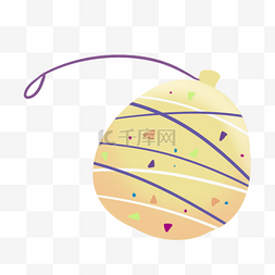 黄色气球气球图片_黄色渐变气球花纹日本夏日祭水風