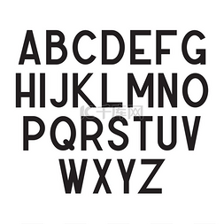 圆形字体字母图片_模板字体或字体，黑色模块化圆形