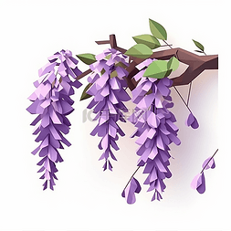 一朵紫色的紫藤花