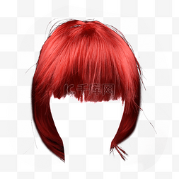 假发发型红色女式