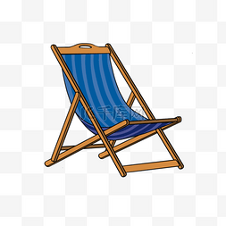 海边休息图片_海边休息沙滩椅剪贴画