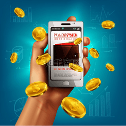 金融棕色图片_现实的钱包概念组合与智能手机在