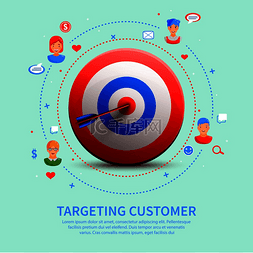 淡绿色背景图图片_以 3d 目标为目标的客户回合组合
