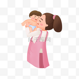的婴儿图片_抱着婴儿的家政月嫂