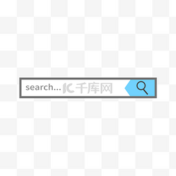 蓝色搜索栏图片_灰色边框搜索框