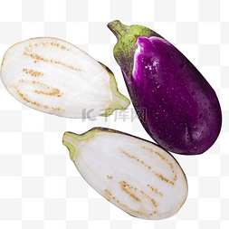 茄子茄子切片图片_蔬菜切片茄子紫色茄子