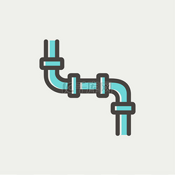 水泵图标图片_水管道细线图标 