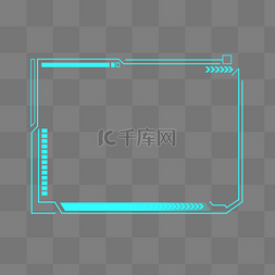 文本边框图片_科技线条边框文本框