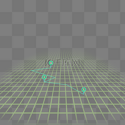 行走线路图片_科技感绿色地图路线导航规划定位