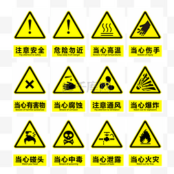 人身危险图片_实验室安全标志危险警戒套图