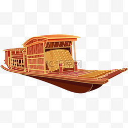 国潮风格红船