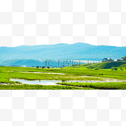 草原河流图片_韦湿地户外风景