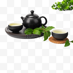 俯拍茶壶茶杯图片_茶文化茶叶茶水茶壶