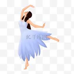 舞者跳舞图片_跳舞的紫裙子女孩