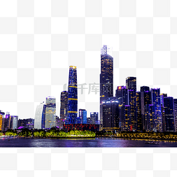 旅游广州图片_广州CBD夜景