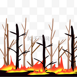 森林火灾着火