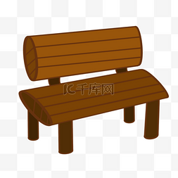 棕色木头图片_木头长椅剪贴画