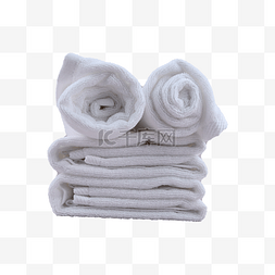 白色毛巾毛巾图片_白色棉花柔软毛巾