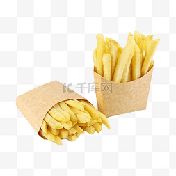 西餐美食薯条图片_纸袋零食薯条