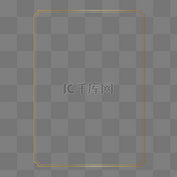 金色渐变中国风边框