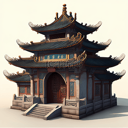 写实古代建筑图片_古代建筑中国风元素