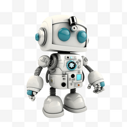 机器人可爱卡通图片_工具型机器人可爱卡通3D立体医生