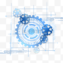 科技齿轮图片_科技感抽象齿轮