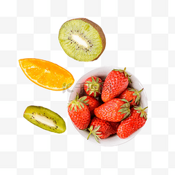 草莓奇异果图片_草莓奇异果水果食物