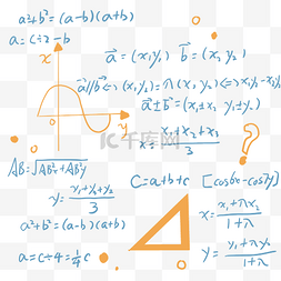 数学背景图片_数学公式学科底纹