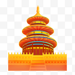 中国风建筑殿堂