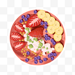 多种水果巴西莓碗