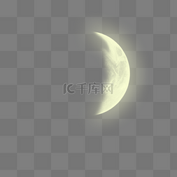 夜晚月亮天空图片_月亮月牙月光月亮弯月