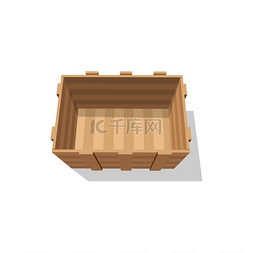 板条图片_空的木板集装箱运输板条箱的顶视