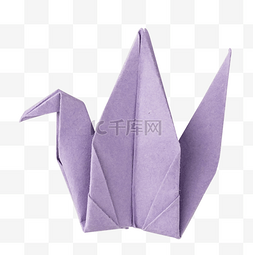 手工礼物图片_手工紫色千纸鹤