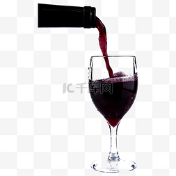 红酒瓶玻璃杯美食红酒