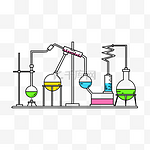 化学烧杯实验室药剂精美图案