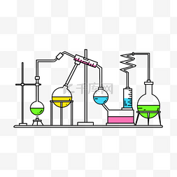 器皿类图片_化学烧杯实验室药剂精美图案