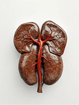 立体肝图片_人体器官五脏之一肝脏元素