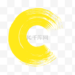 圆喷溅图片_黄色水彩