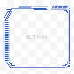 科技线条边框文本框