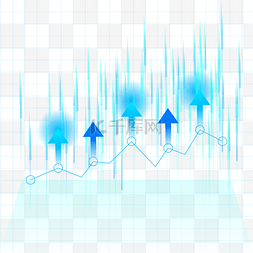 趋势元素图片_商务科技股票向上涨势投资趋势箭