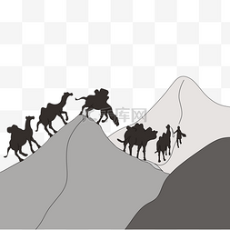 取经之路图片_沙漠行走的之路骆驼