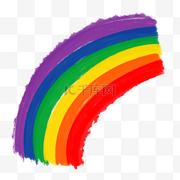 绘图涂鸦彩虹矢量素材