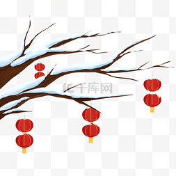 寒冷的冬天图片_冬天冬季挂雪落雪树枝枝干