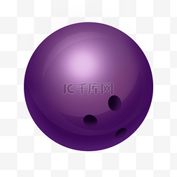 紫色圆球保龄球剪贴画